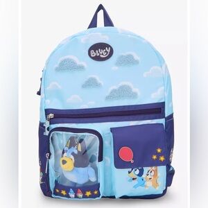 Bluey Scenic Backpack With Bluey Plush NWT